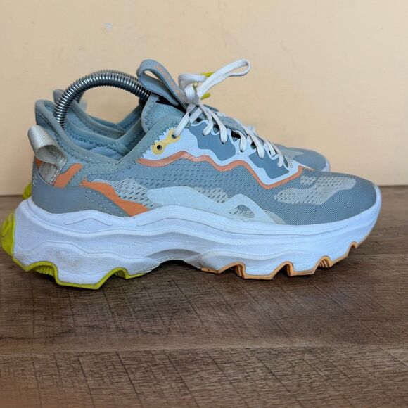 Sorel Kinetic Breakthru Day Lace Shoes Sneakers Womens Sz 8.5 M Gray Camo NL4689 - Picture 3 of 8